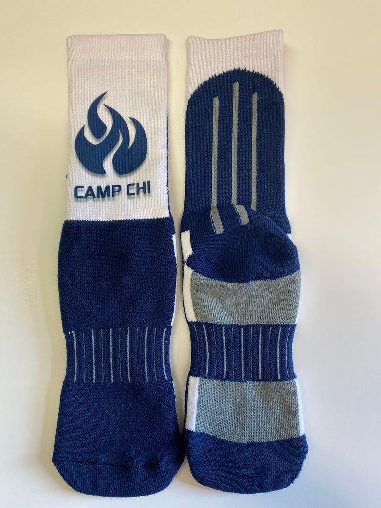 NEW! Camp Chi Blue Volleyball Socks